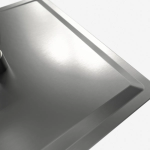 Ducha de Inox Quadrada 30x30 cm de Parede (Grafite Fosca)