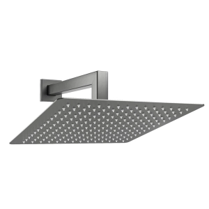 Ducha de Inox Quadrada 30x30 cm de Parede (Grafite Fosca)