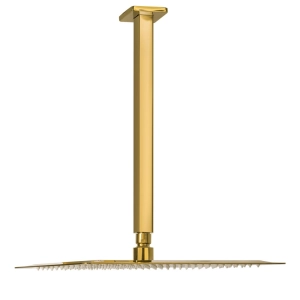 Ducha de Inox Quadrada 30x30 cm de Teto (Dourada)