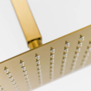 Ducha de Inox Quadrada 30x30 cm de Teto (Dourada)