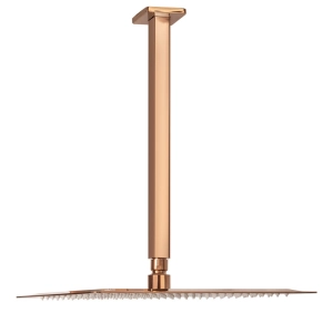 Ducha de Inox Quadrada 30x30 cm de Teto (Rosé Gold)