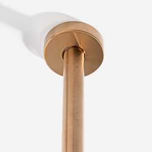 Ducha de Inox Redonda 20 cm de Teto (Ros&eacute; Gold Fosca)