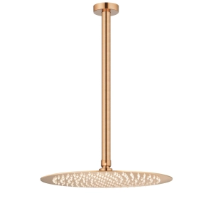 Ducha de Inox Redonda 30 cm de Teto (Ros&eacute; Gold Fosca)