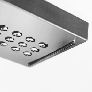 Ducha Vertical com Hidro e Cascata Square (Inox Escovada)