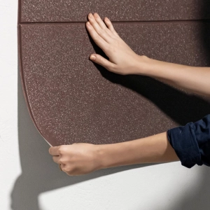 Painel 3D Retangular Adesivo 70x60x0,6 cm (Marrom) - Outlet