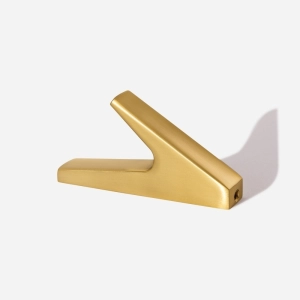 Cabide com Gancho de Parede Zamac (Lapa Dourado Fosco)