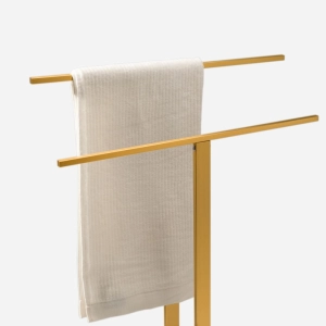 Toalheiro de Piso em Inox (Bellini Dourado)