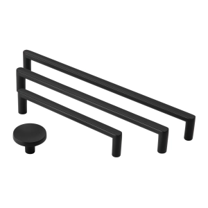 Puxador para M&oacute;vel Al&ccedil;a Sobrepor 192 mm Zamac (Cartago Preto Fosco)