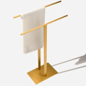 Toalheiro de Piso em Inox (Bellini Dourado)