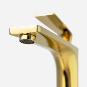 Torneira Monocomando Alta para Banheiro (Michigan Dourada)