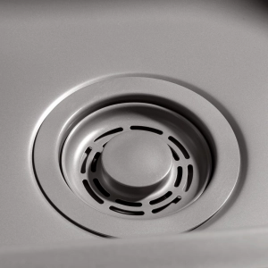 V&aacute;lvula Inox para Cuba Cozinha 4 1/2" com Tampa (Cinza Fosca) - Outlet