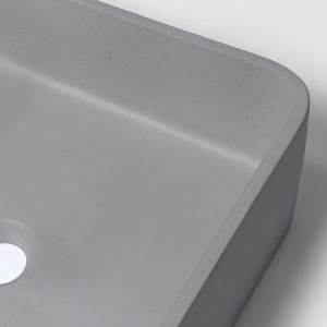 Cuba de Banheiro Concreto Apoio Quadrada 40 cm (Urban Grafite)