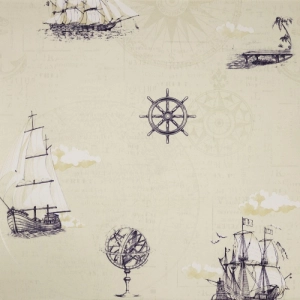 Papel de Parede Infantil Barco Lav&aacute;vel 10,00 x 0,53 m (Avventura Tre)