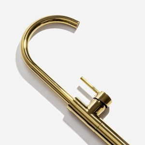 Torneira Monocomando de Piso para Banheira (Fiora Dourada)