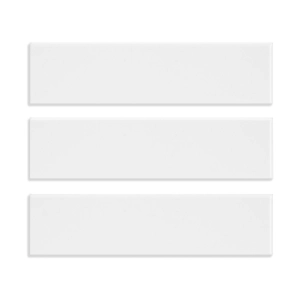 Pastilhas Cer&acirc;micas Colors 6x24 cm (White)