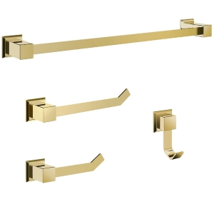 Kit de Acessórios para Banheiro (Ducon Dourado)