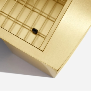 Kit Cuba Fazenda Workstation Inox com Acessórios (Narita Ouro Fosca)