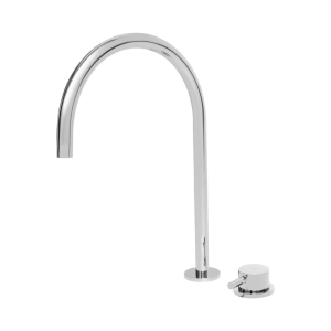 Torneira Monocomando Alta para Banheiro (Milos Cromada)