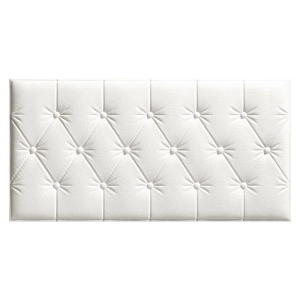 Painel 3D Capiton&ecirc; Adesivo 60x30x1 cm (Branco)