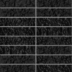 Pastilhas Cerâmicas Spiagge 6x24 cm (Black Bright)