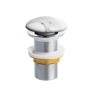 V&aacute;lvula Click de Lou&ccedil;a para Cubas (M&aacute;rmore Calacata)