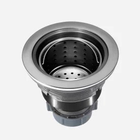 Válvula Inox para Cuba Fazenda 4 1/2" Tampa e Cesto (Grafite Fosca) - Outlet Produto Válvula Inox para Cuba Fazenda 4 1/2" Tampa e Cesto (Grafite Fosca) - Outlet
