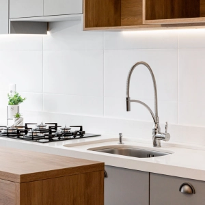 Torneira Monocomando Gourmet de Cozinha (Riviera Cromada)