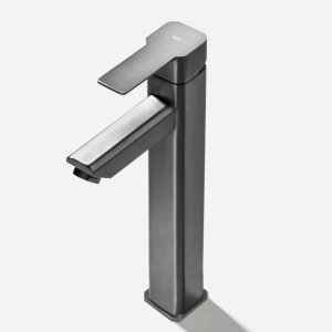 Torneira Monocomando Alta para Banheiro Inox (Adda Grafite Fosca)