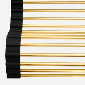 Esteira Escorredora em Inox Flex&iacute;vel 36x33 cm (Dourada | Ouro Fosca)