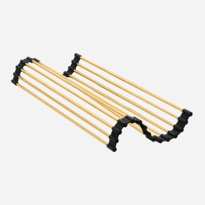 Esteira Escorredora em Inox Flex&iacute;vel 36x33 cm (Dourada | Ouro Fosca)