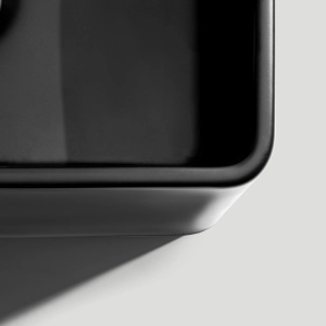 Cuba Fazenda de Cozinha Louça Retangular 61x46 cm (Lucca Preta)