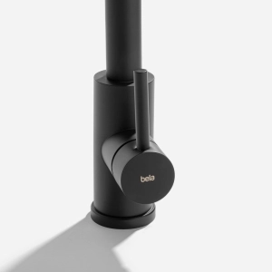 Torneira Monocomando Gourmet de Cozinha Inox (Maldivas Preta Fosca)