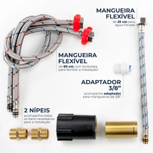 Torneira Monocomando Girat&oacute;ria de Filtro (Ubatuba Ros&eacute; Gold Fosca)