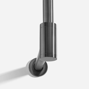 Sif&atilde;o Met&aacute;lico com Copo para Banheiro (Line Grafite Fosco)