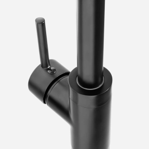 Torneira Monocomando de Piso para Banheira (Fiora Preta Fosca)