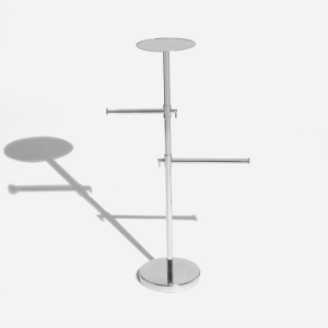 Toalheiro de Piso em Inox (Donatello Cromado)