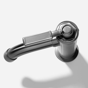 Torneira Monocomando Retrô Baixa para Banheiro (Morin Grafite Fosca) - Outlet Produto Torneira Monocomando Retrô Baixa para Banheiro (Morin Grafite Fosca) - Outlet