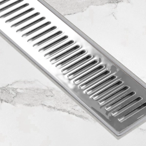 Ralo Linear Sequencial com Grelha 7x52 cm (Cromado)