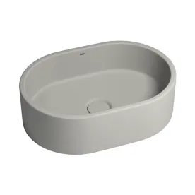 Cuba de Banheiro Concreto Apoio Elipse 40 cm (Francs Marfim) Produto Cuba de Banheiro Concreto Apoio Elipse 40 cm (Francs Marfim)