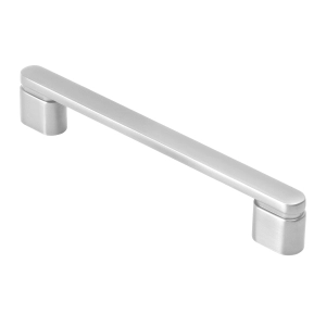 Puxador para M&oacute;vel Al&ccedil;a Sobrepor 128 mm Zamac (Memphis Escovado)