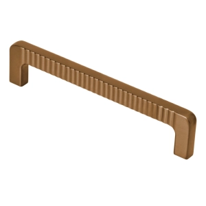 Puxador para M&oacute;vel Al&ccedil;a Sobrepor 128 mm Zamac (Petra Ros&eacute; Gold Fosco) - Outlet