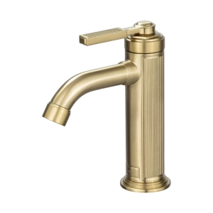 Torneira Monocomando Retr&ocirc; Baixa para Banheiro (Morin Dourada Fosca) - Outlet