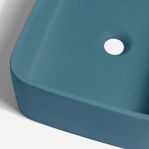 Cuba de Banheiro Concreto Apoio Retangular 42 cm (Tessa Caribe)