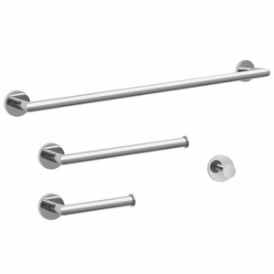 Kit de Acessórios para Banheiro Inox (Monet Cromado)