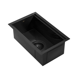 Escorredor Embutido Calha Molhada Inox 26x41 cm (Ginza Preto Fosco)