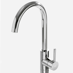 Torneira Monocomando de Piso para Banheira (Fiora Cromada)