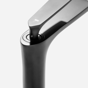 Torneira Monocomando Alta para Banheiro (Michigan Preta Fosca)