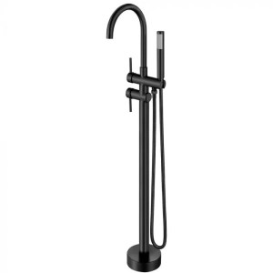 Torneira Monocomando de Piso para Banheira (Maule Preta Fosca)