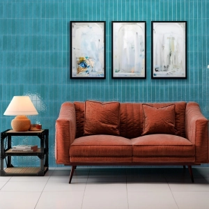 Pastilhas Cer&acirc;micas Spiagge 6x24 cm (Marino Bright)