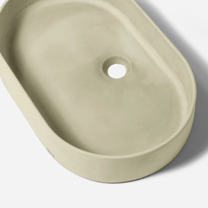 Cuba de Banheiro Concreto Apoio Elipse 55 cm (Lotus Travertino) Produto Cuba de Banheiro Concreto Apoio Elipse 55 cm (Lotus Travertino)